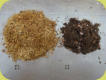 Kokosfaser: geschnitten / Rindenhumus: kompostiert
